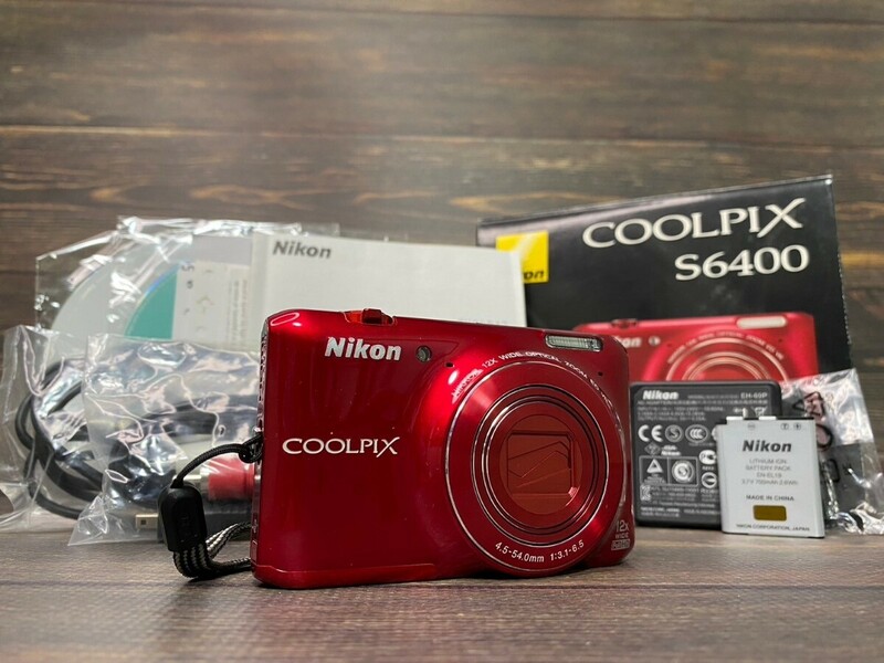 Nikon ニコン COOLPIX クールピクス S6400 コンパクトデジタルカメラ 元箱付き #50