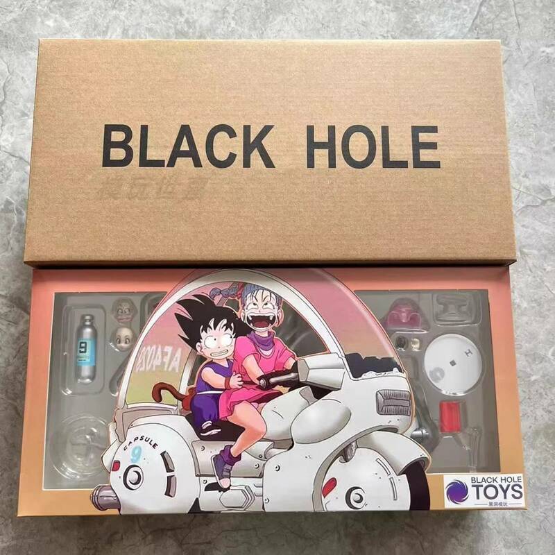 【BLACK HOLE TOYS】S.H.Figuarts同等サイズ ブルマ&悟空&モーターバイク フルセット 大冒険の始まり 可動フィギュア 完成品 新品