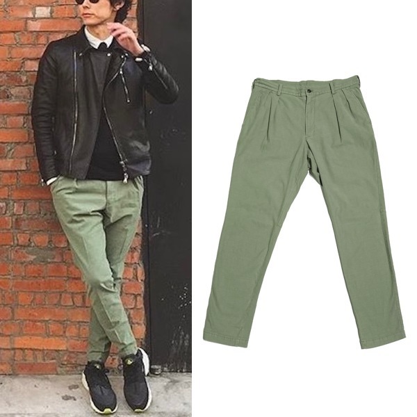 数回着3.1万 ジュンハシモト 2 TUCK MILITARY TROUSERS　ミリタリー トラウザー パンツ 　junhashimoto　　　　　　　AKM 1piu1uguale3