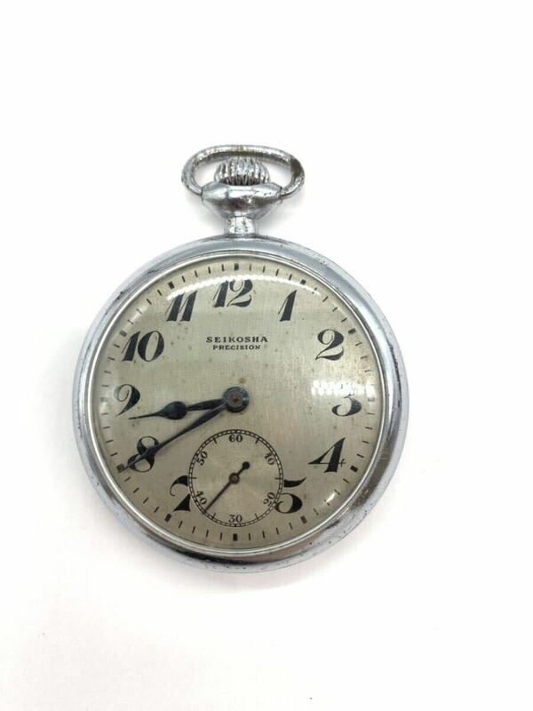 懐中時計 SEIKOSHA PRECISION 大鉄 4017 手巻き 稼働品 直径約5cm 重さ約84.5g