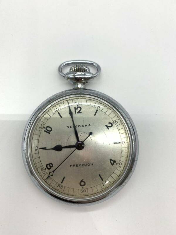SEIKOSHA PRECISION 懐中時計 手巻き 稼働品 手巻き 直径約5cm 重さ約85.6g
