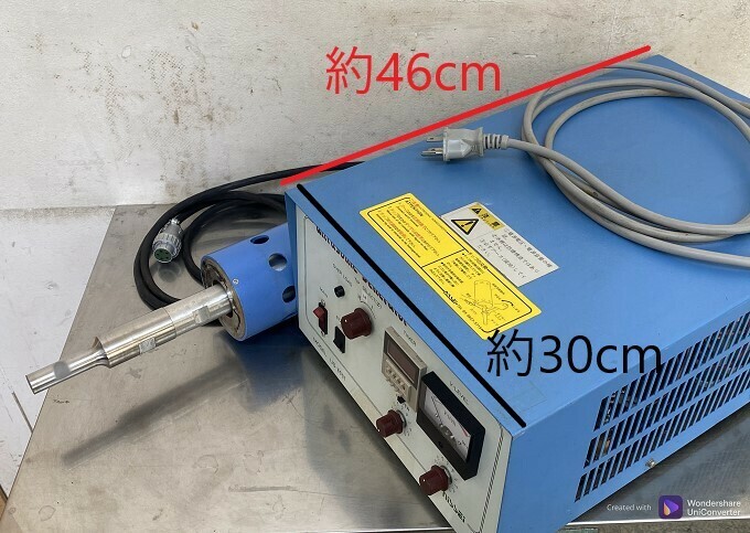 E027 Ultrasonic Homogenizer Generator US-600T 日本精機 超音波ホモジナイザー 通電確認のみ ジャンク中古