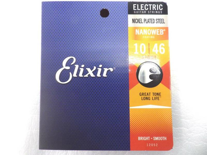 ELIXIR エリクサー エレキギター弦　#12052　NANOWEB　コーティング　ナノウェブ　ライトゲージ　国内正規品