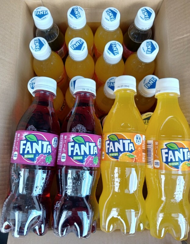 炭酸飲料　コカコーラ　ファンタ　オレンジ　＆　グレープ　24本　ペットボトル　350ml