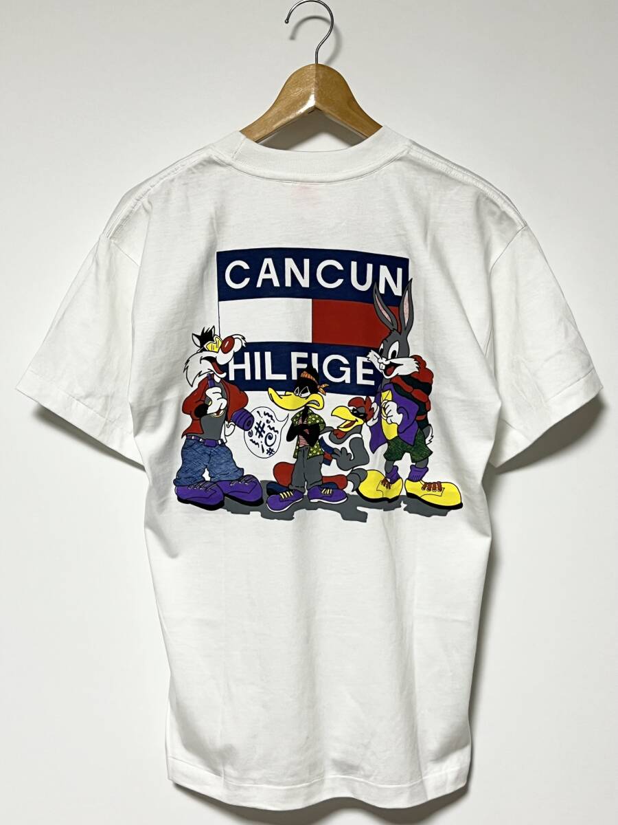 美品/90's★ルーニーテューンズ バックスバニー シルベスター ダフィーダック TOMMY パロディ Tシャツ M ビンテージ