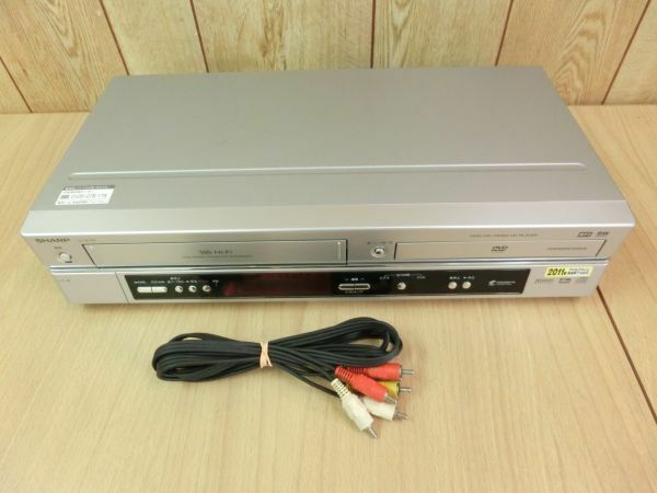 難あり●SHARP シャープ ビデオデッキ VHS / DVD / CD ビデオ一体型DVDプレーヤー 本体のみ リモコン欠品 DV-NC750●