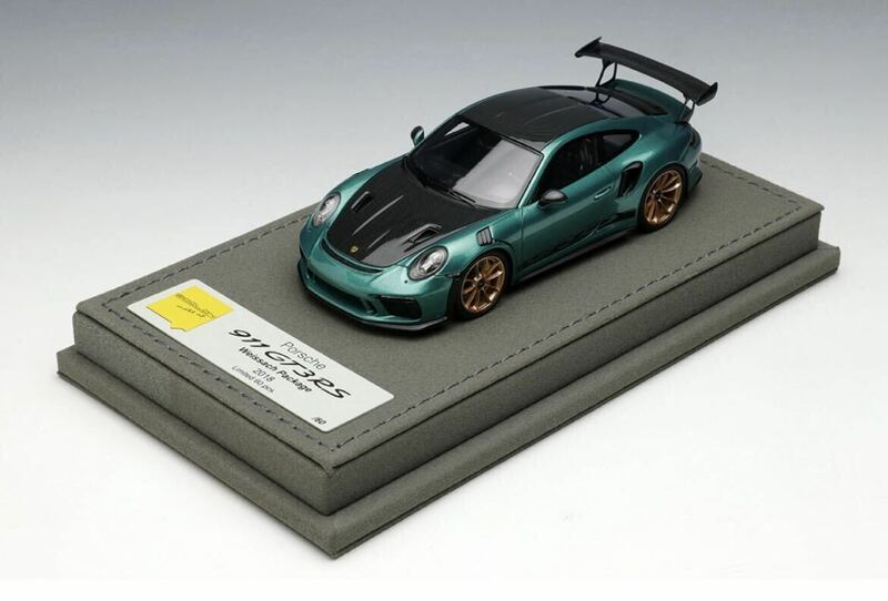 直販限定 1/43 Make Up Porsche 911 991.2 GT3RS Weissach 2018 Green MUEM126 EIDOLON メイクアップ ポルシェ アイドロン グリーン