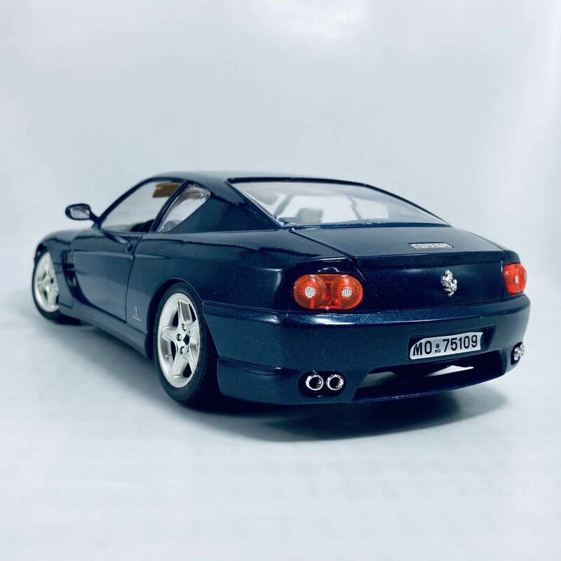 外箱無し イタリア製 burago 1/18 Ferrari 456GT 1992 Dark Blue Metallic フェラーリ