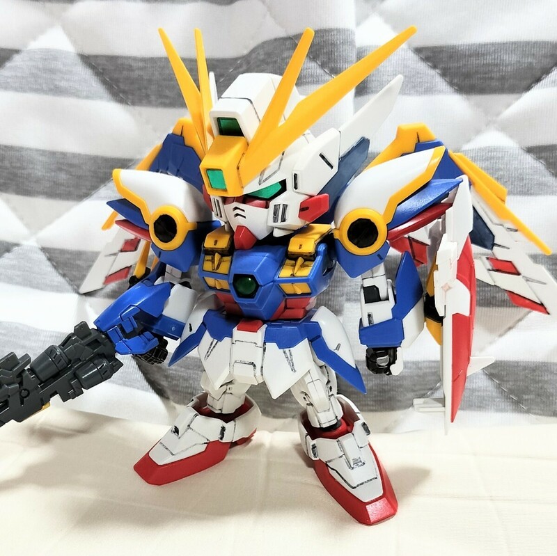 BB戦士 ウイングガンダム EW 塗装済み 完成品 SD ガンプラ ジャンク