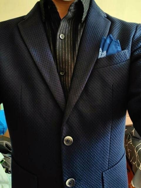 XZ-SM-紺 実寸180 ( XL度 ) 新品 新作 春秋◆ 完売 ■ 高品質 限定美品■ メンズ 紳士 ジャケット スーツ
