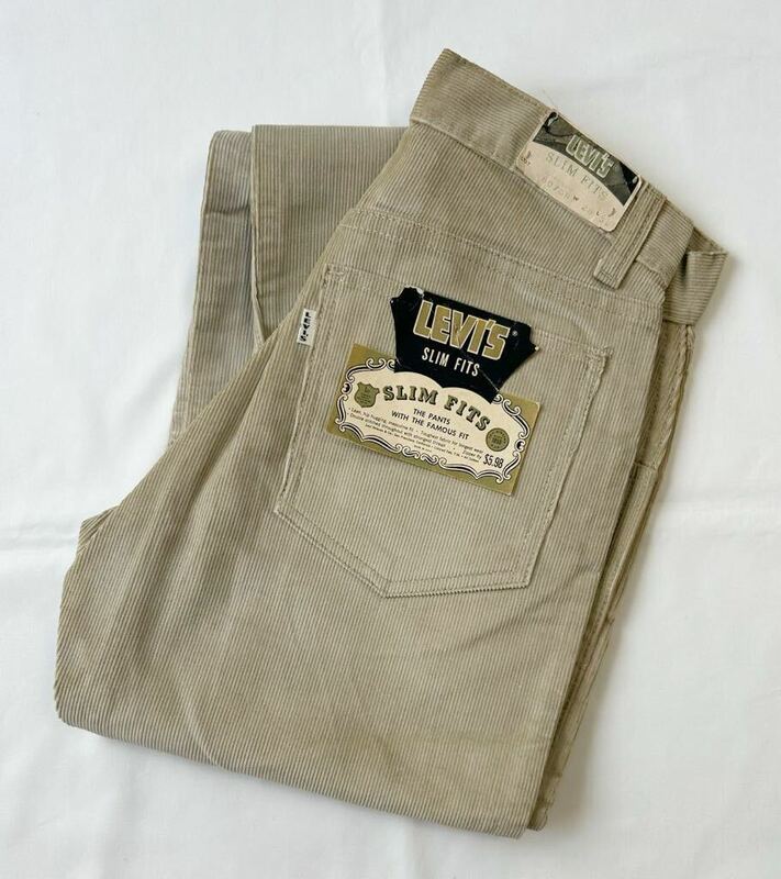60s Levi’s BIGE 518 vintage corduroy pants deadstock W28 L32リーバイス デッドストック ビンテージ コーデュロイ パンツ デニム 501