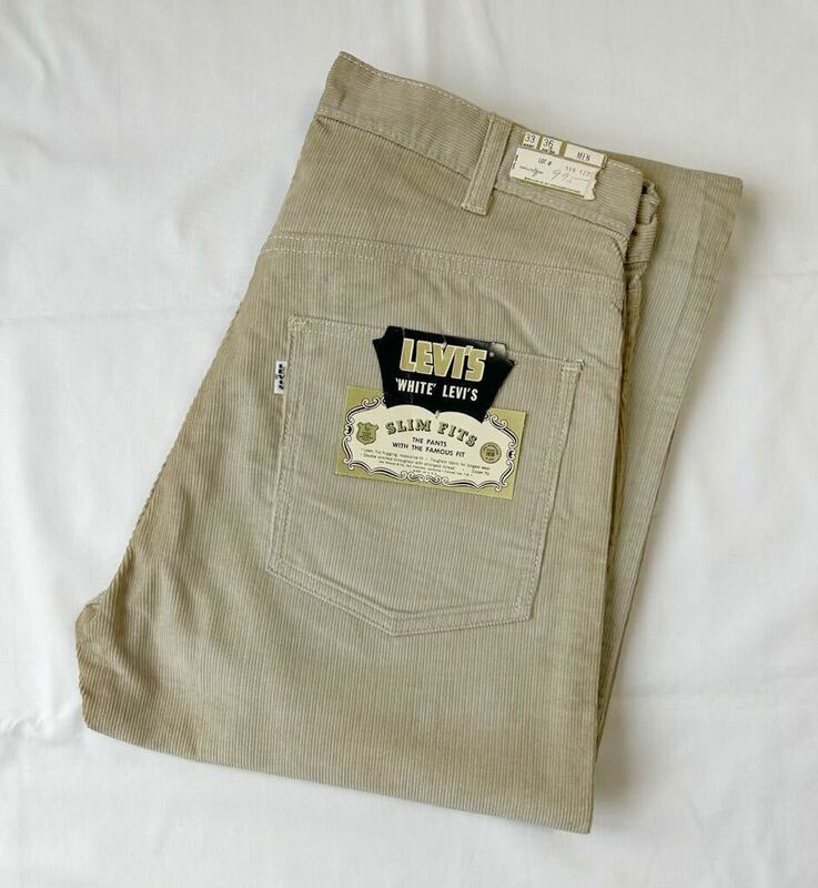 60s Levi’s BIGE 518 vintage corduroy pants deadstock W33 L36 リーバイス デッドストック ビンテージ コーデュロイ パンツ デニム 501