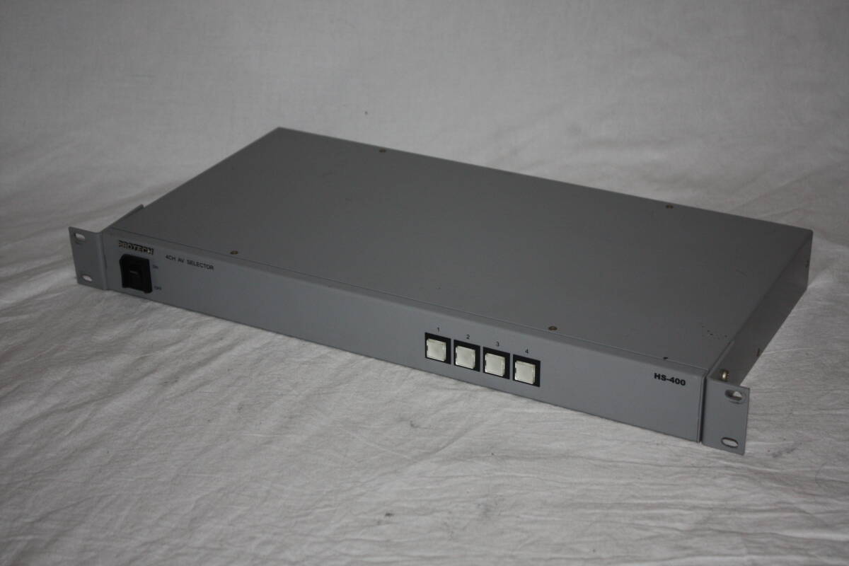 PROTECH HS-400 4chAVセレクター HD-SDIセレクター バランスオーディオ（検索：PXW-、HDR-、HXR-、HVR-、Panasonic、AG-AC、AJ-PX）