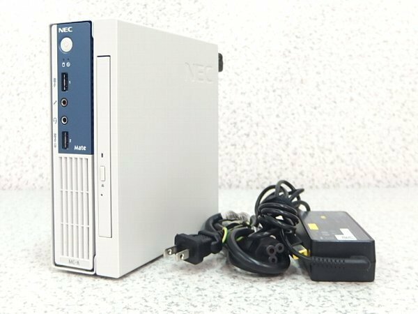 ■※ 【事務作業や調べ物に!】 NEC 小型デスクトップ Mate MC-R Corei3-6100T/メモリ8GB/SSD128GB/DVD-ROM 動作確認