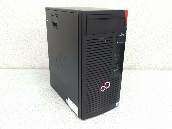 ■※ 【OS無】現状品 FUJITSU/富士通 ワークステーション CELSIUS W580/Corei3-8100/SSD256GB+HDD1TB×2/メモリ4GB 通電確認