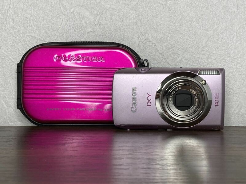 Y375【ケース付き】 キャノン Canon IXY 10S ピンク PINK コンパクトデジタルカメラ コンデジ digitl still camera
