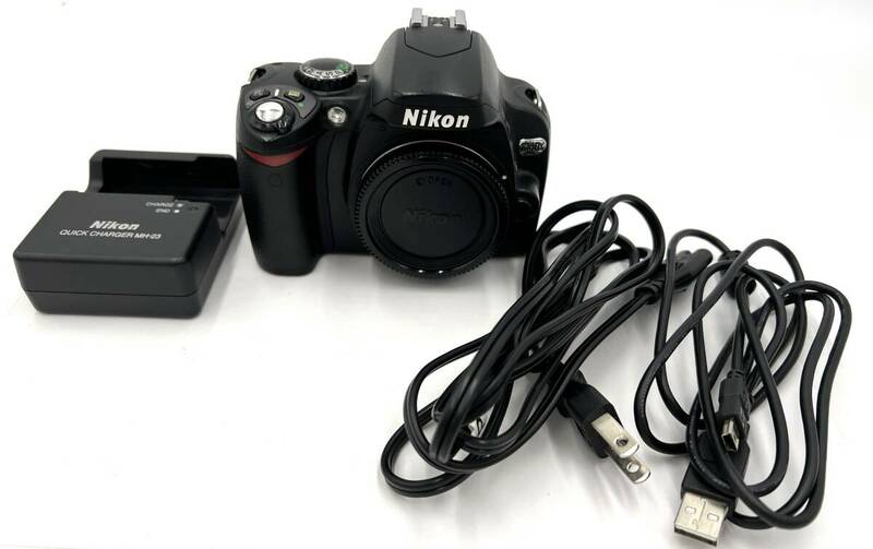 ｇ1226ＳＫ　Nikon デジタル一眼レフカメラ D40Xボディ+バッテリー+充電器 レンズなし 通電のみ確認