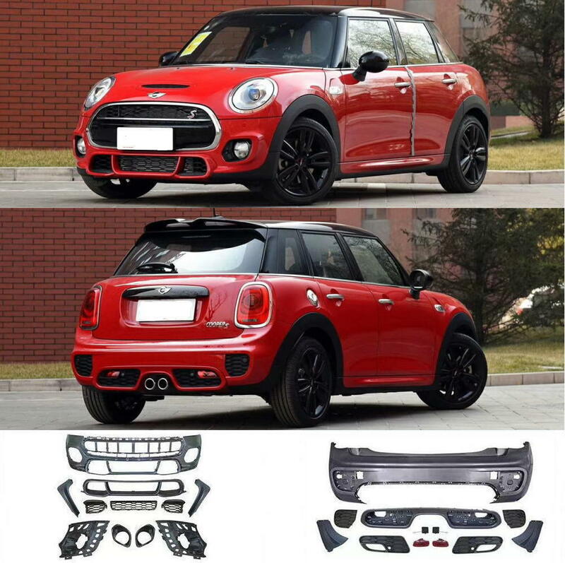 ☆ミニクーパー F55 2014～2021☆JCW Look PP製 フロントバンパー&リアバンパーセット