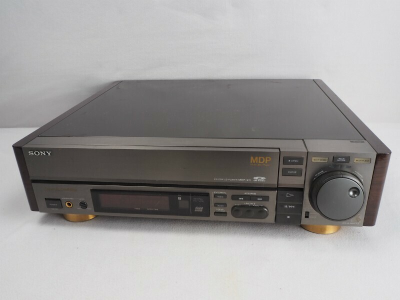 3N240523　SONY ソニー CD/CDV/LD プレイヤー MDP-911 Dynamic Combfilter 通電/開閉OK 現状品