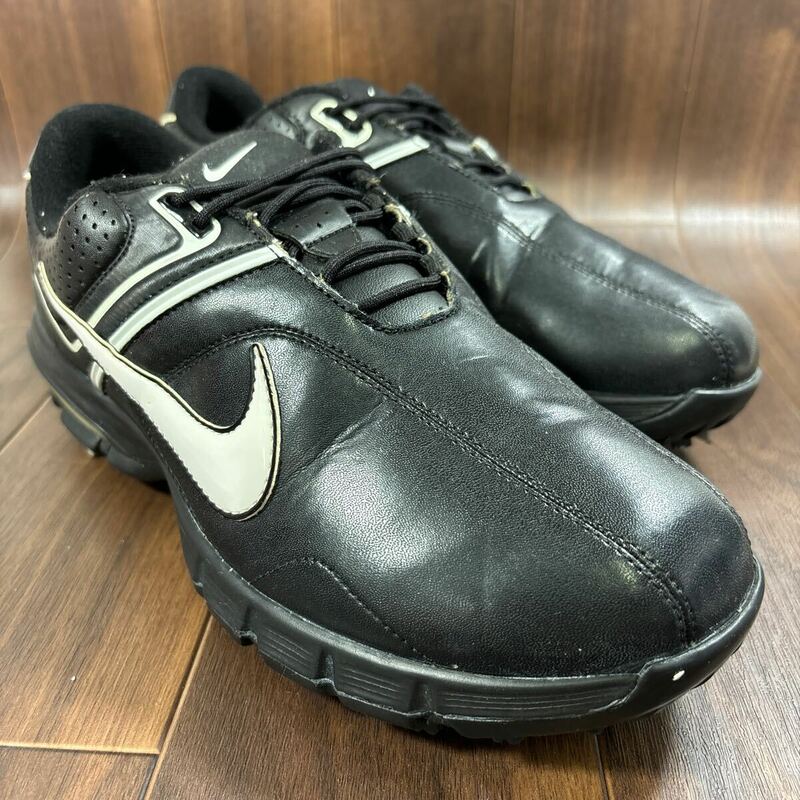 KT240305 D-70 NIKE ナイキ Air Rival エア ライバル2.5 ゴルフシューズ ウォーキングシューズ カジュアルシューズ ブラック メンズ 25.5cm