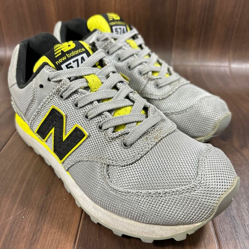 KT240305 D-70 Newbalance ニューバランス 574 カジュアルシューズ ウォーキングシューズ ランニングシューズ グレー系 メンズ 23.5cm