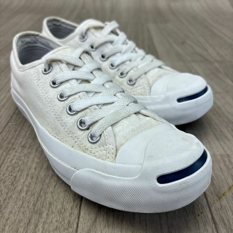 KT240305 D-71 CONVERSE コンバース JACK PURCELL ジャックパーセル カジュアルスニーカー ホワイト レディース 22.5cm