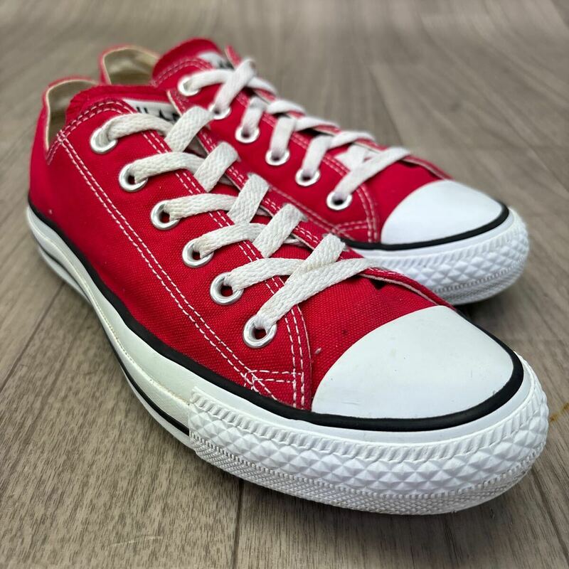 KT240305 D-71 CONVERSE コンバース ALLSTAR オールスター カジュアルスニーカー ローカットスニーカー レッド メンズ 24.5cm