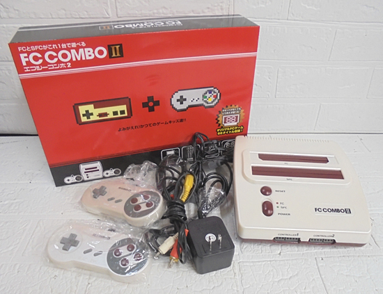 起動OK FC COMBOⅡ エフシーコンボ2 FC+SFC 2in1 互換機 ファミコン スーパーファミコン ゲーム機 札幌市 白石店