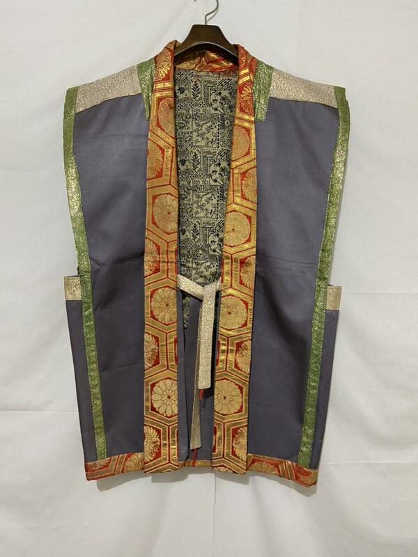 ヴィンテージ アイヌ民族 衣装 陣羽織 チンパオリ 刺繍 民藝 北海道 古美術