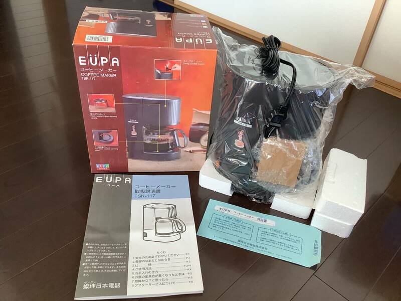 未使用品　EUPA　ユーパ　コーヒーメーカー　ドリップ式　TSK-117