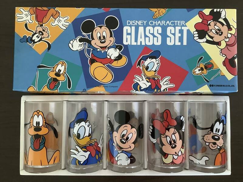 未使用　日本製　ディズニー　グラスセット　グラス　クラシック　タンブラーセット　当時物　ガラス　コップ　 長期保管 