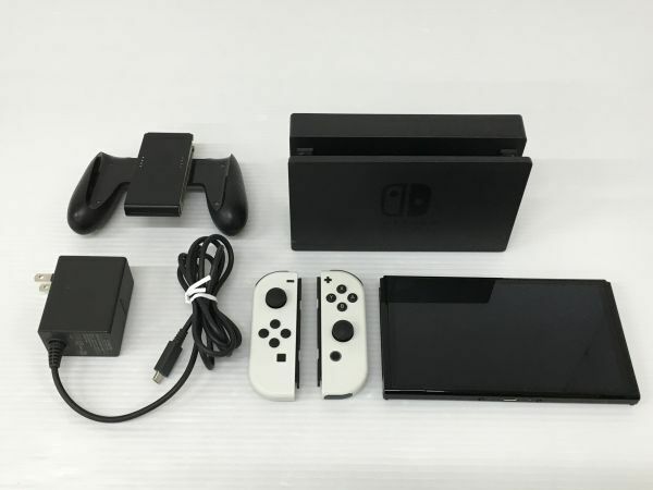K18-914-0515-049【中古】Nintendo Switch(ニンテンドースイッチ) 有機ELモデル Joy‐Con：ホワイト ※動作確認済み