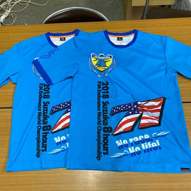 57 Team KAGAYAMA / HYOD / SUZUKA CIRCUIT コラボウェア Tシャツ 鈴鹿8耐 2018 L M 2着セット [20240507]