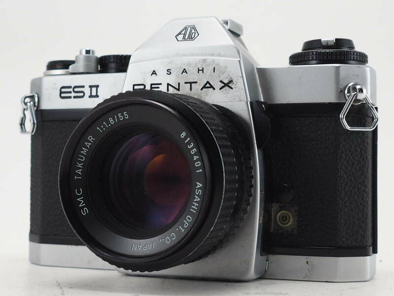 ★訳あり実用品★ ペンタックス PENTAX ES II ボディ 55mm 単焦点レンズセット ★シャッターOK! #TA4551