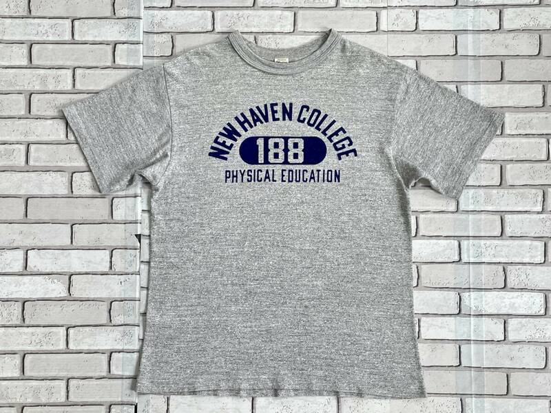 ＵＳＥＤ　ウエアハウス　WAREHOUSE　半袖Ｔシャツ　サイズＭ　NEW HAVEN COLLEGE　日本製