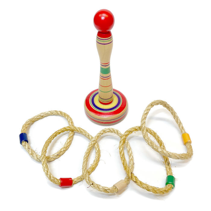 木製輪投げセット　木のおもちゃ　木製玩具 わなげ 知育玩具 対象年齢6歳以上 懐かしのおもちゃ オモチャ 投げ輪遊び シンプルな遊び