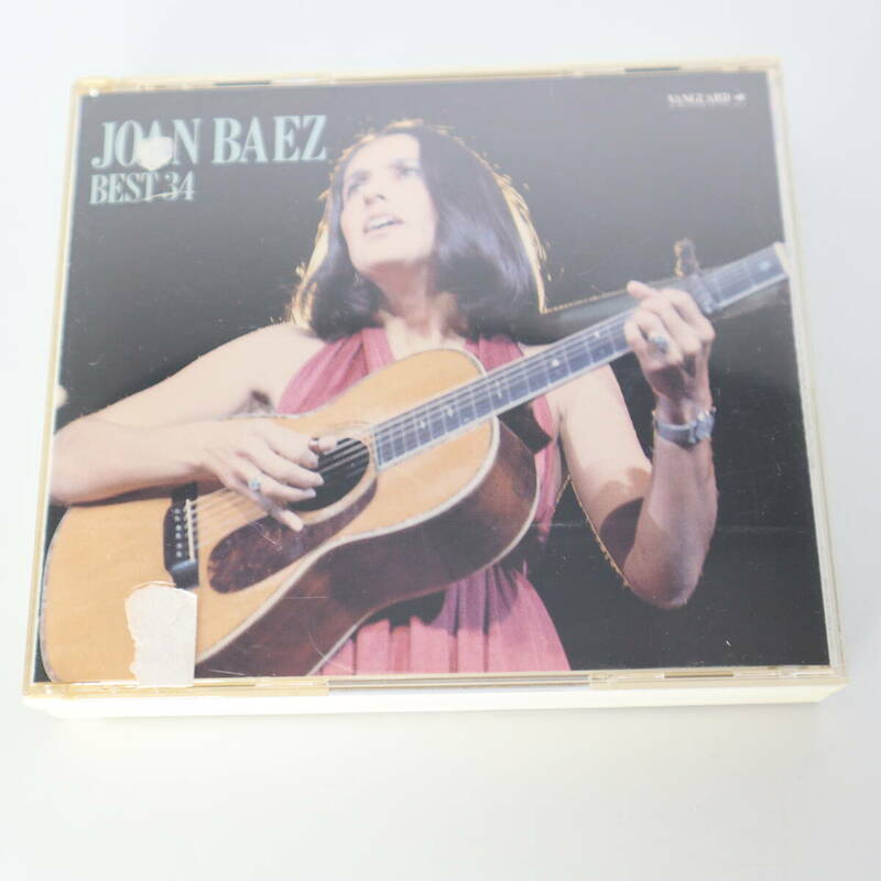 ジョーンバエズ JOAN BAEZ ベスト 34 決定盤 CD K20Y 2161/2 キングレコード 1988 