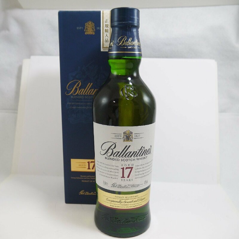 未開栓・保管品 Ballantine's バランタイン 17年 スタンダードボトル スコッチ ウイスキー 700ml 40% 外箱付き 現状品