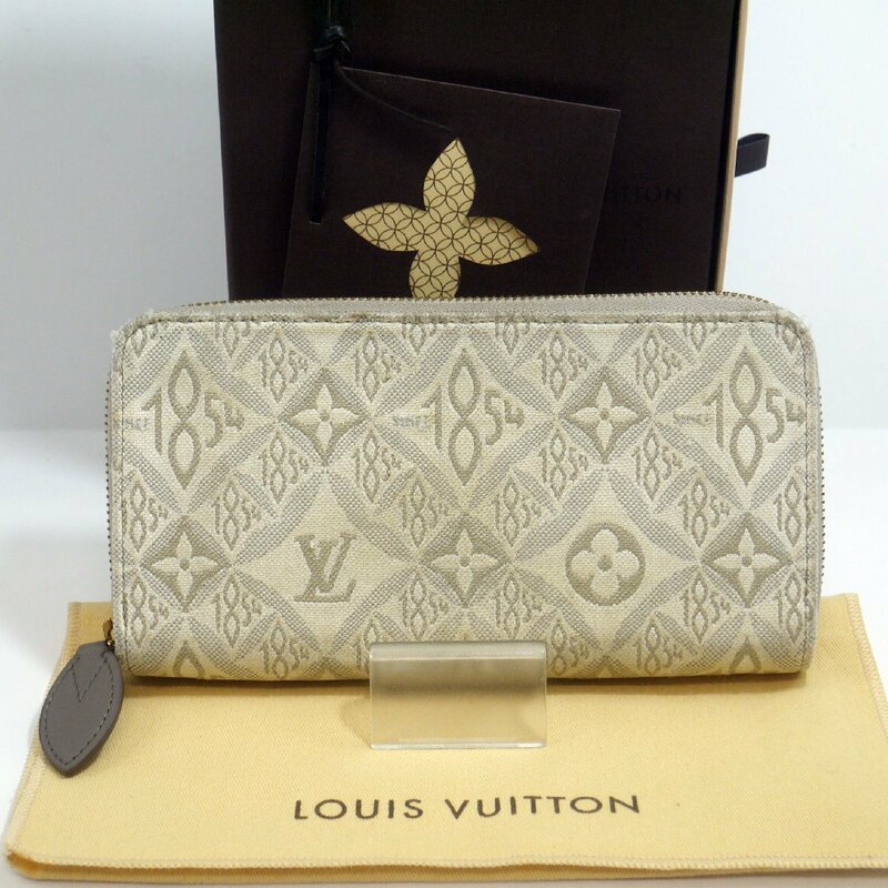 USED品・保管品 Louis Vuitton ルイヴィトン M81172 ジッピーウォレット モノグラムジャガード RFID ラウンドファスナー 長財布 外箱他