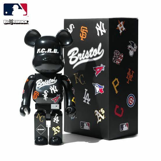 BE@RBRICK ベアブリック SOPH F.C.R.B × MLB 1000% 箱付き★