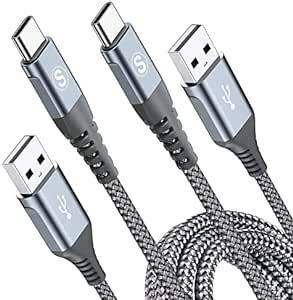 USB Type C ケーブル【2M/2本】急速充電 タイプc ケーブル【PD& QC3.0対応60W急速充電】type-c ケー