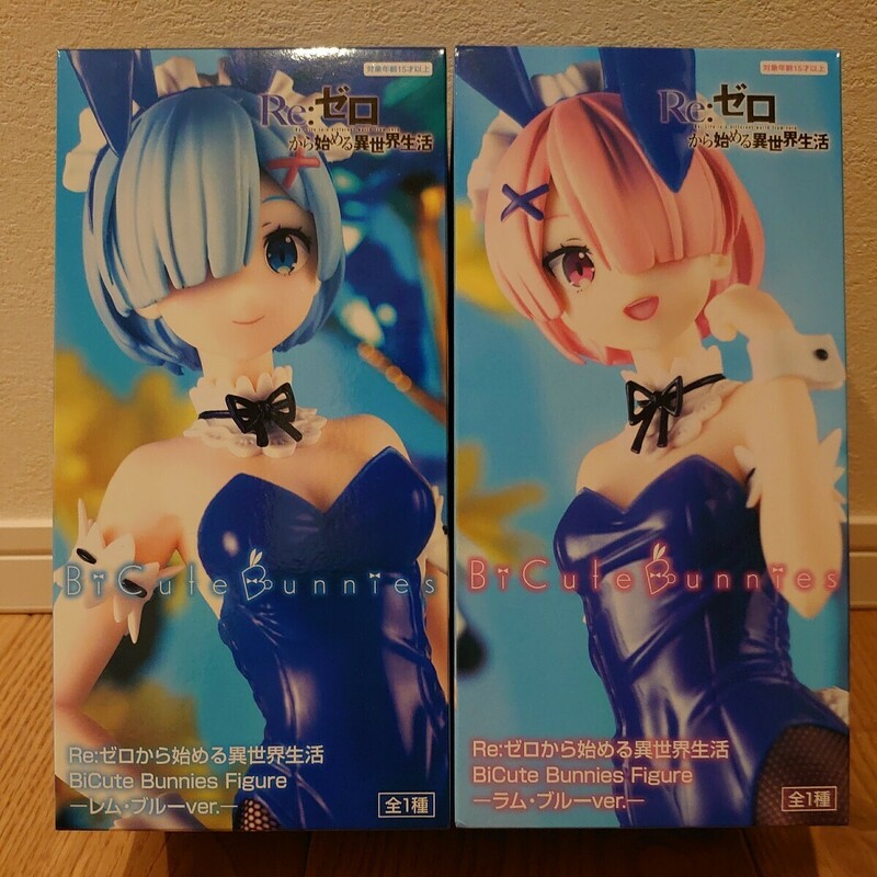 【未開封】 Re:ゼロから始める異世界生活 Bicute Bunnies Figure レム ラム ブルーver. フィギュア Re:ZERO REM RAM Figure