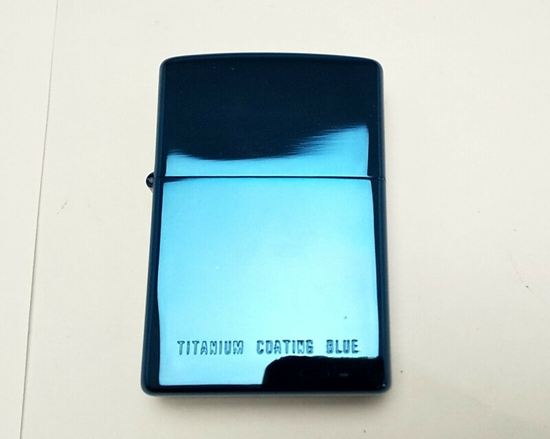 ライター　zippo　チタニウム コーティング　ブルー　/　ジッポー　TITANIUM COATING BLUE
