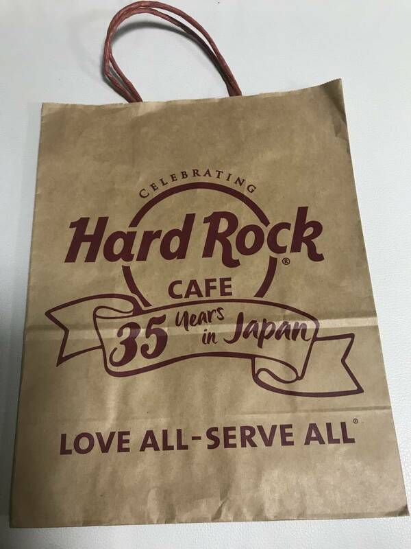 【ショッパー】Hard Rock Cafe/ハードロックカフェ35周年の紙袋