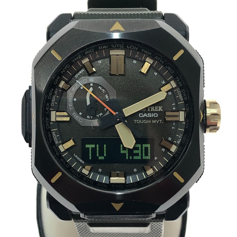 □□ CASIO カシオ 腕時計 プロトレック クライマーライン 電波ソーラー PRW-6900Y グリーン やや傷や汚れあり