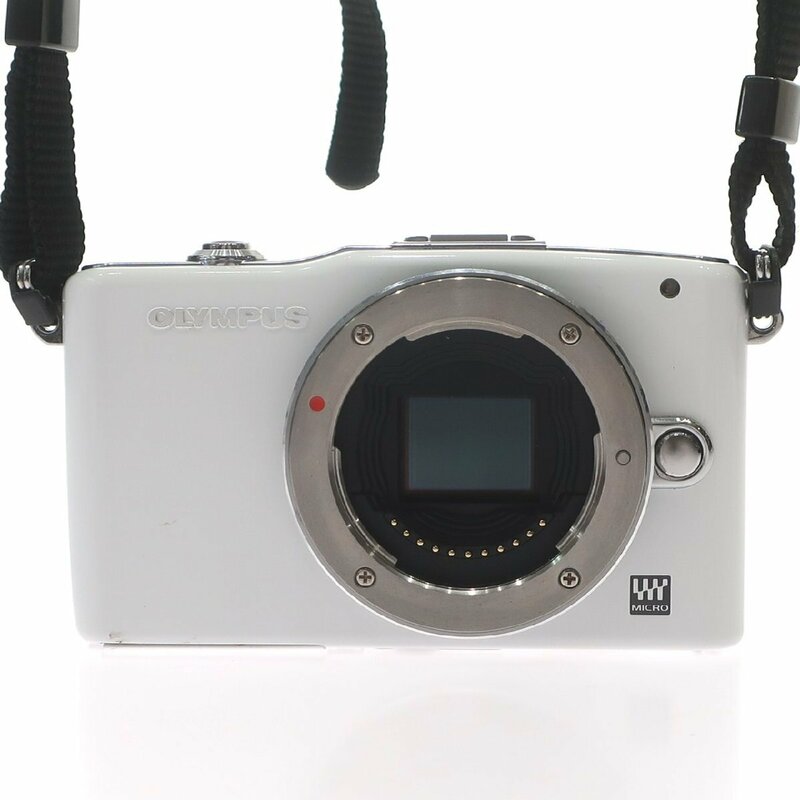1円スタート OLYMPUS オリンパス IMAGING CORP E-PM1 ミラーレス一眼 コンパクト デジタルカメラ デジカメ 家電 ホワイト 白 動作未確認