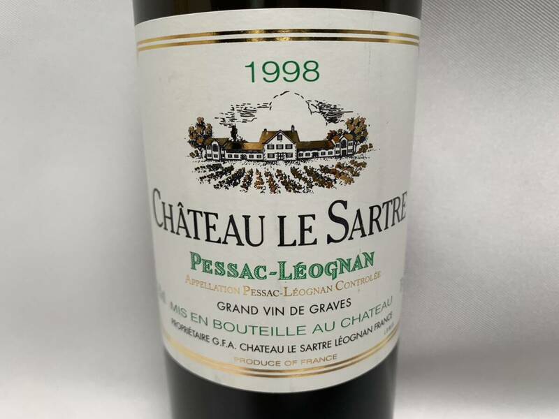 Chateau Le Sartre シャトー ル サルトル 1998 750ml 12.5％ 白 ワイン