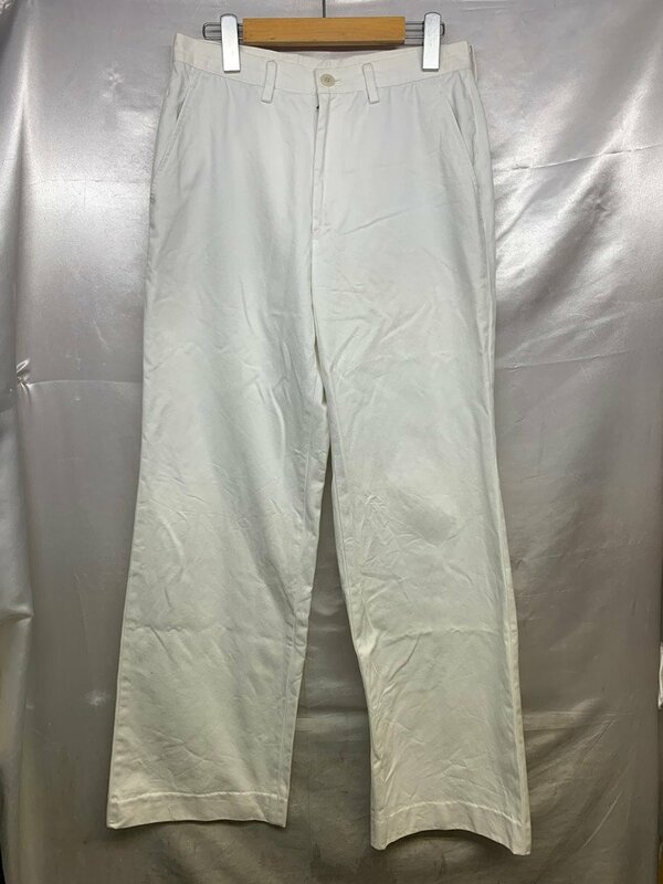 80s 90s JUNMEN ジュンメン 日本製 ホワイトストレートパンツ サイズM ホワイト メンズ パンツ
