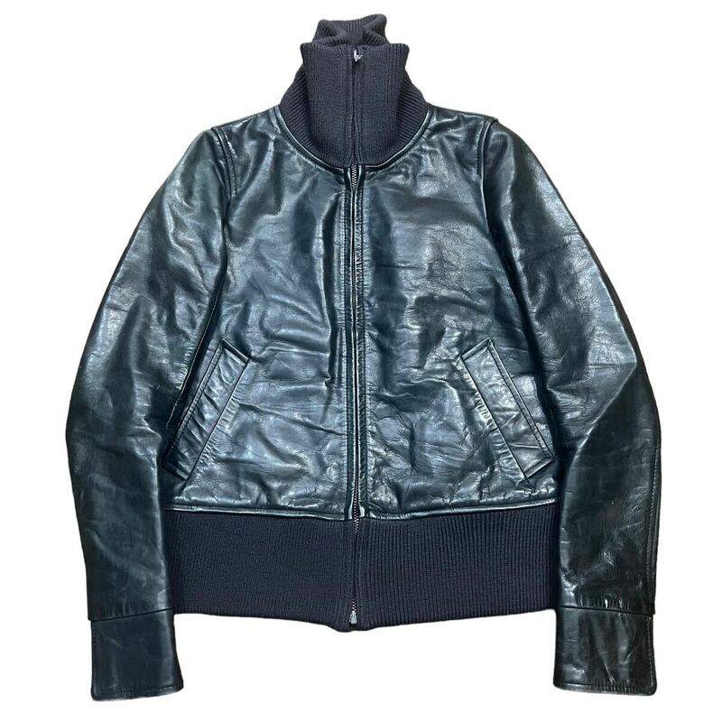 希少 rare ripvanwinkle リップヴァンウィンクル leather jacket レザー ジャケット 00's domestic japanese label archive アーカイブ
