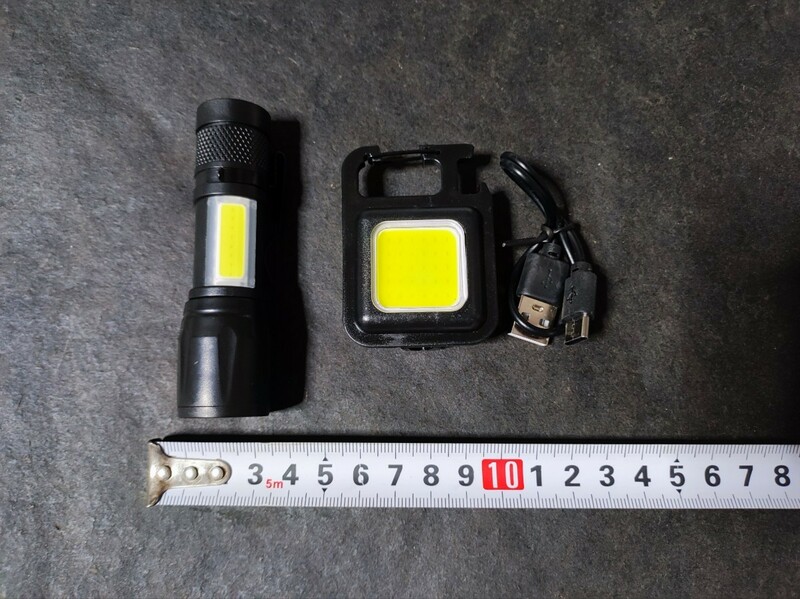 LEDライト COB 充電式　2種計2個セット
